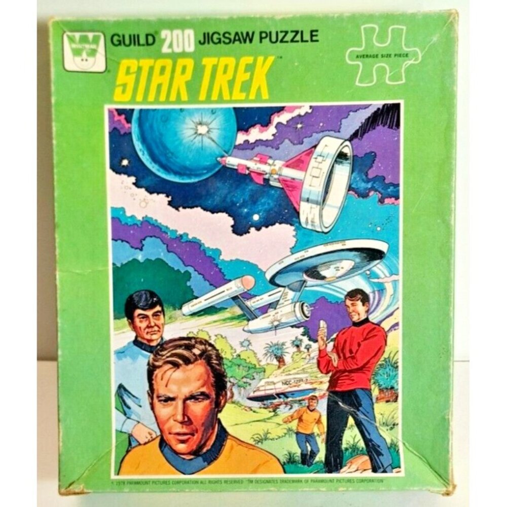 Vintage Star Trek Jigsaw Puzzle 1978 Whitman Guild 200 Pieces